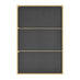 Emma Gold Rectangle Wall Mirror 120x80cm