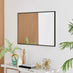 Emma Black Rectangle Wall Mirror 100x66cm