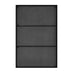 Emma Black Rectangle Wall Mirror 100x66cm