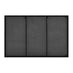 Emma Black Rectangle Wall Mirror 100x66cm