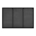 Emma Black Rectangle Wall Mirror 100x66cm