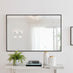 Emma Black Rectangle Wall Mirror 120x80cm