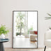 Emma Black Rectangle Wall Mirror 120x80cm
