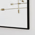 Emma Black Rectangle Wall Mirror 120x80cm