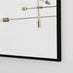Emma Black Rectangle Wall Mirror 120x80cm