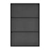 Emma Black Rectangle Wall Mirror 120x80cm