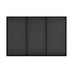 Emma Black Rectangle Wall Mirror 120x80cm