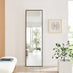 Emma Black Large Full Length Rectangle Wall Mirror 170x50cm
