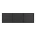 Emma Black Large Full Length Rectangle Wall Mirror 170x50cm