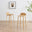 Emy Oak Veneer Wooden Bar Stool