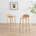 Emy Oak Veneer Wooden Bar Stool