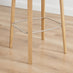 Emy Oak Veneer Wooden Bar Stool