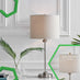 Esme Glass and Grey Table Lamp