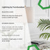 Esme Glass and White Table Lamp