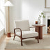 Esmeray Beige Fabric Mid Century Modern Accent Chair