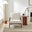Esmeray Beige Fabric Mid Century Modern Accent Chair
