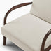 Esmeray Beige Fabric Mid Century Modern Accent Chair