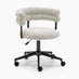 Estelle Grey / Beige Fabric Swivel Office Chair