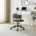 Estelle Charcoal Grey Fabric Swivel Office Chair