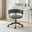 Estelle Charcoal Grey Fabric Swivel Office Chair