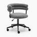 Estelle Charcoal Grey Fabric Swivel Office Chair