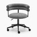 Estelle Charcoal Grey Fabric Swivel Office Chair