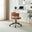Estelle Terracotta Orange Fabric Swivel Office Chair