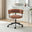 Estelle Terracotta Orange Fabric Swivel Office Chair