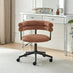 Estelle Terracotta Orange Fabric Swivel Office Chair