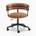 Estelle Terracotta Orange Fabric Swivel Office Chair