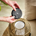 Fiji Rattan Solar Outdoor Lantern