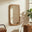 Finley Walnut Wood Medium Rectangle 90x50cm Wall Mirror