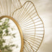 Flora Gold Medium Round Flower Frame 80cm Garden Mirror