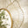 Flora Gold Medium Round Flower Frame 80cm Garden Mirror