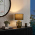 Flynn Green Glass Table Lamp