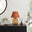 Flynn Orange Glass Table Lamp