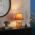 Flynn Orange Glass Table Lamp