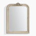 Francis Whitewash Wood Large 110x74cm Overmantle Arch Mirror