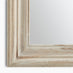 Francis Whitewash Wood Large 110x74cm Overmantle Arch Mirror