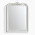 Francis White Wood Large 110x74cm Overmantle Arch Mirror