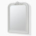 Francis White Wood Large 110x74cm Overmantle Arch Mirror