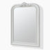 Francis White Wood Large 110x74cm Overmantle Arch Mirror