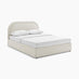 Freja Beige Boucle Fabric Ottoman Double Bed Frame