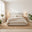Freja Beige Boucle Fabric Ottoman King Size Bed Frame