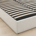 Freja Beige Boucle Fabric Ottoman King Size Bed Frame