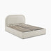 Freja Beige Boucle Fabric Ottoman King Size Bed Frame