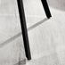 Novara Black Leg Round Glass Dining Table & 4 Blue Falun Black Leg Chairs