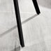 Novara Black Leg Round Glass Dining Table & 4 Blue Falun Black Leg Chairs