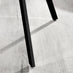 2x Falun Dark Grey Fabric Dining Chairs Black Legs