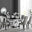 Giovani 6 Black Dining Table & 6 Grey Belgravia Black Leg Chairs